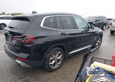 2022 BMW X3 xDrive30I из США, поврежденный, VIN 5UX53DP06N9M87362